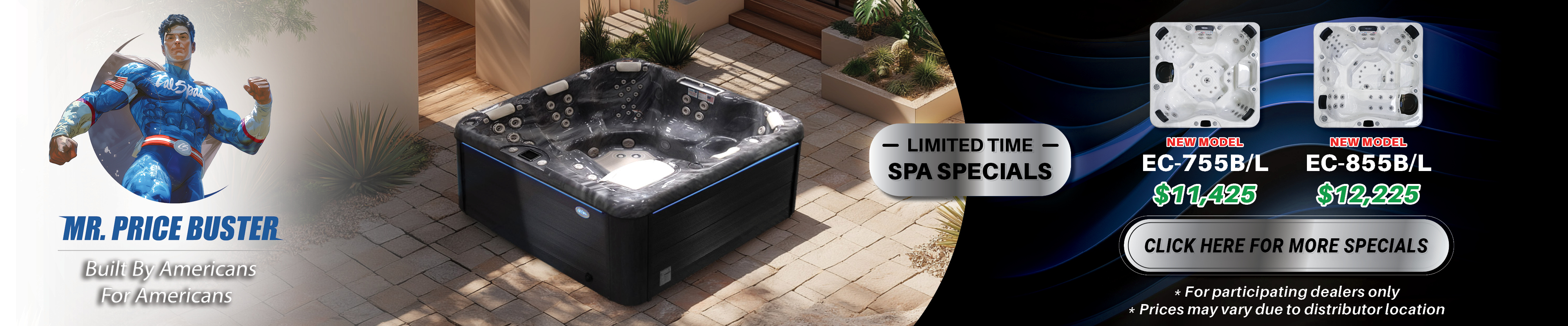 Calspas hot tub being used in a family setting - Revere